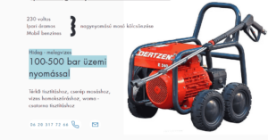 vizes takarítógép bérlés